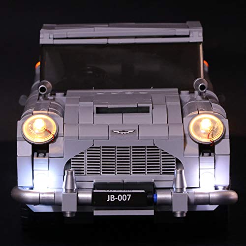 Poxl Iluminación LED para James Bond Aston Martin DB5 LED Light Kit de luz LED compatible con Lego 10262 – Modelo Lego no incluido