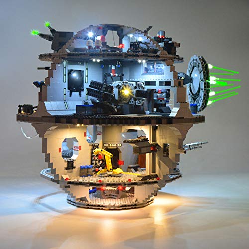 POXL Juego de luces LED para Lego Death Star 75159, funciona con USB, no incluye el modelo