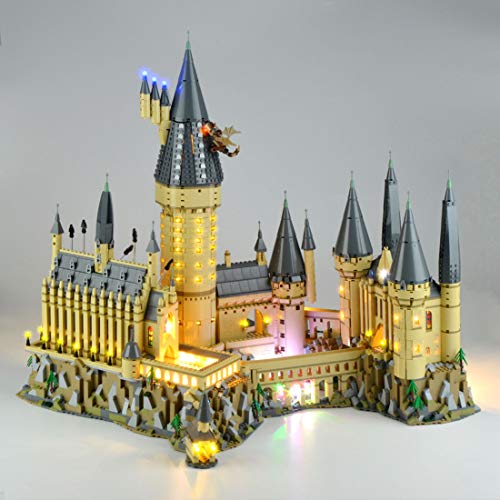 POXL Kit de Luces LED Iluminación para Lego Harry Potter Castillo de Hogwarts 71043 Luz - Juego de Lego no Incluido