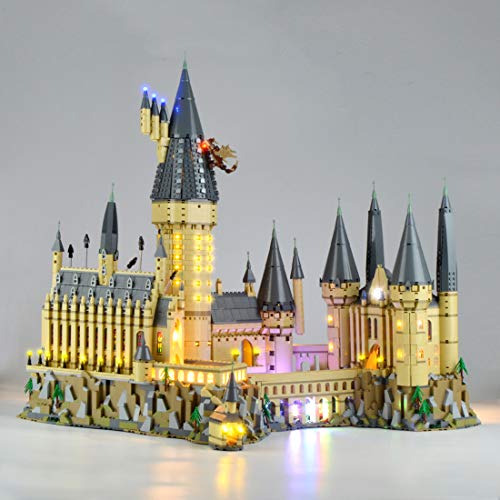 POXL Kit de Luces LED Iluminación para Lego Harry Potter Castillo de Hogwarts 71043 Luz - Juego de Lego no Incluido