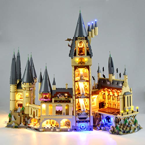 POXL Kit de Luces LED Iluminación para Lego Harry Potter Castillo de Hogwarts 71043 Luz - Juego de Lego no Incluido