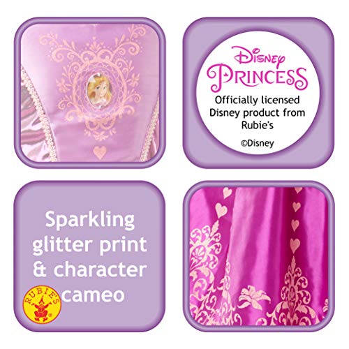 Princesas Disney - Disfraz de Rapunzel Deluxe para niña, infantil 5-6 años (Rubie's 640722-M)