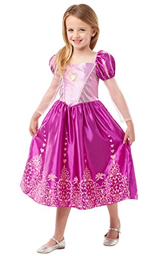 Princesas Disney - Disfraz de Rapunzel Deluxe para niña, infantil 5-6 años (Rubie's 640722-M)