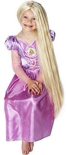 Princesas Disney - Peluca de Rapunzel para niña, accesorio disfraz (36269)