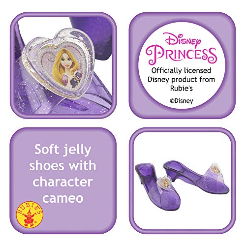 Princesas Disney - Zapatos de Rapunzel para niña, color lila - Talla 4-6 años (Rubies-35357)