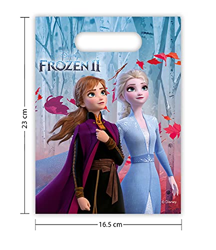 Procos-PR91130 Bolsas de Regalo Frozen 2-6 Piezas, Color surtido (91130P)