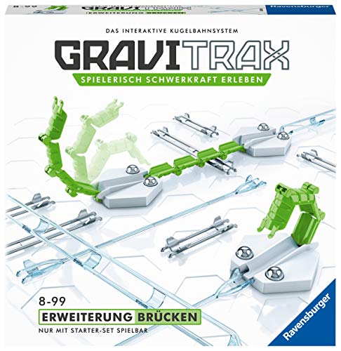 Puentes de expansión Ravensburger GraviTrax, accesorio ideal para espectaculares pistas de bolas, juguete de construcción para niños a partir de 8 años