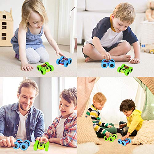 Pull Back Car, 360 Rotating Stunt Off Road Cars Toys,3-8 Years Old Boys and Girls Car Toys Best Gift