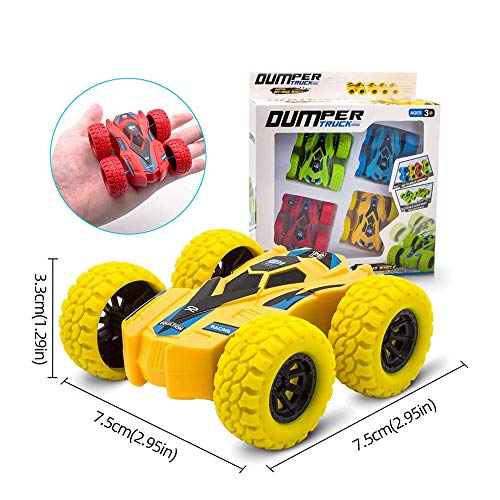 Pull Back Car, 360 Rotating Stunt Off Road Cars Toys,3-8 Years Old Boys and Girls Car Toys Best Gift