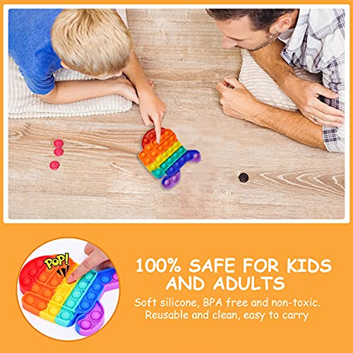 Push Pop Bubble Sensory Fidget Toy Stress Relief Special Needs Silent Classroom for Kids Adults Relief Finger Toys Autismo Necesidades Especiales Aliviador del Antiestré del Juguetes Sensorial Fidget