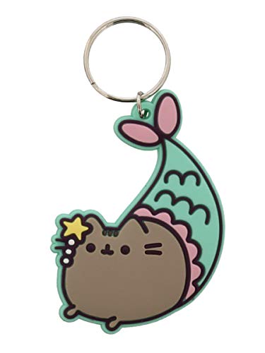 Pusheen Purrmaid - Llavero de goma, multicolor, 4,5 x 6 cm