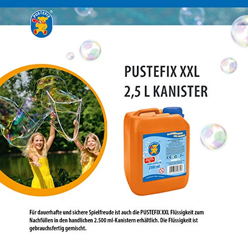 Pustefix- Keine Jabón líquido para Burbujas XXL, 2500 ml, Color Deckel Blau, kanister Orange, 1 (Carrera Toys GmbH 420869874)