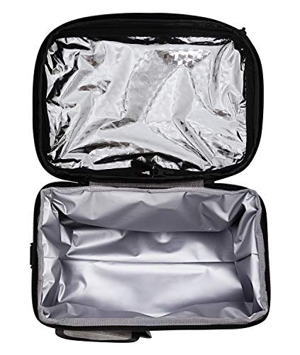 PuTwo Térmica Porta Alimentos 8L Hermética Bolsa Térmica Plegable Bolso Nevera Térmica Tela Bolsas Térmicas para Llevar Comida Nevera Almuerzo para Adulto Mujer Niños Trabajo Oficina Playa Viaje -Gris