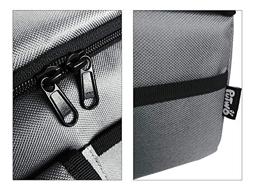 PuTwo Térmica Porta Alimentos 8L Hermética Bolsa Térmica Plegable Bolso Nevera Térmica Tela Bolsas Térmicas para Llevar Comida Nevera Almuerzo para Adulto Mujer Niños Trabajo Oficina Playa Viaje -Gris