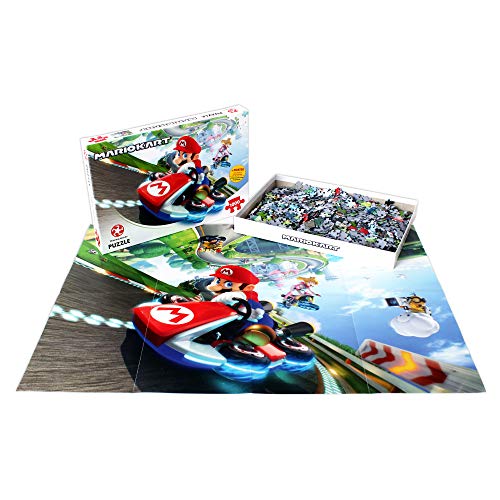 Puzle de 1000 Piezas de Mario Kart Funracer - Top Trumps - Rompecabezas para Niños y Adultos