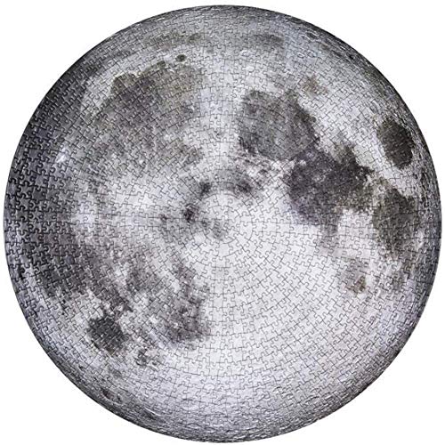 Puzzle 1000 Piezas,Puzzle Circular de la Luna,Redondo Puzzle,Juegos de Puzzle de 1000 Piezas,Puzzles para Adultos Puzzle.(Luna)