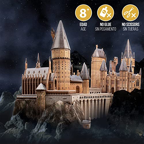 Puzzle 3D Harry Potter - Castillo de Hogwarts, Puzzles 3D, Maquetas para Construir Adultos, Regalos Divertidos, Regalo para Niños, Decoracion Habitacion, 197 Piezas