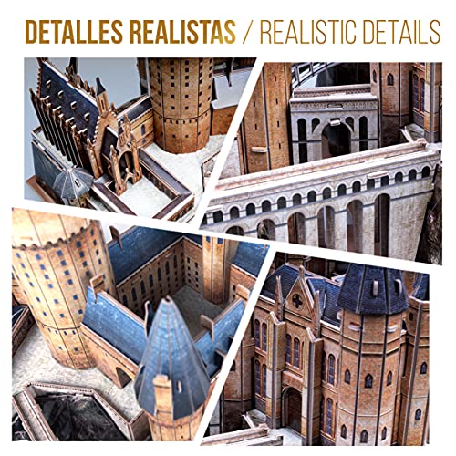 Puzzle 3D Harry Potter - Castillo de Hogwarts, Puzzles 3D, Maquetas para Construir Adultos, Regalos Divertidos, Regalo para Niños, Decoracion Habitacion, 197 Piezas