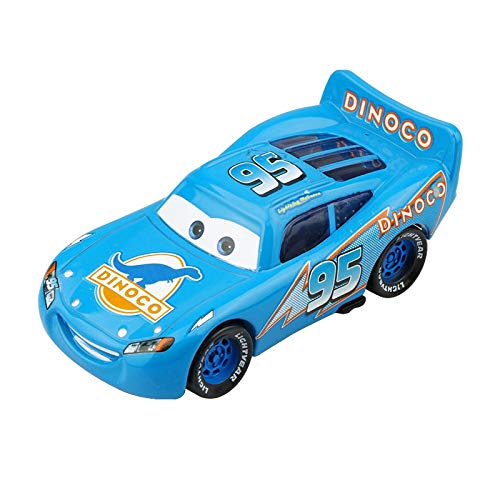 QEEN 4pcs Pixar Cars 2 Rayo Mcqueen El Rey Aviones Mack tío Pista 01:55 Diecast Metal de la aleación Regalos Modle Juguetes for niños