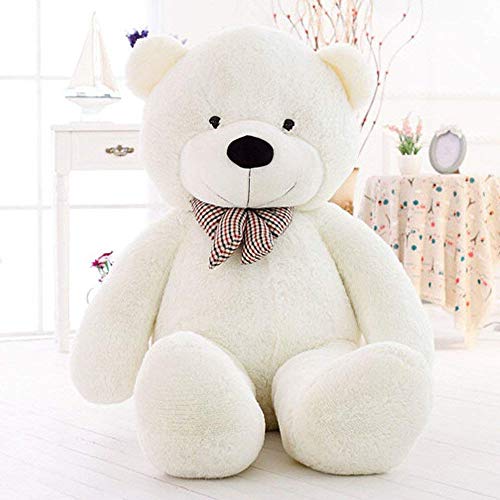 QIANGUANG Almohada Gigante Oso de Peluche Oso de Peluche Grande de XXL (Blanco)