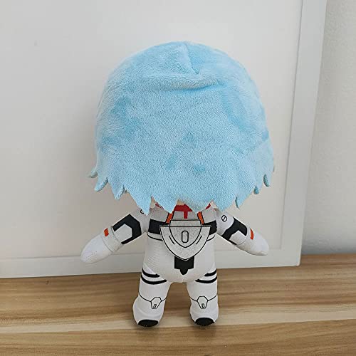 Qianpuren Peluche Rei de 8,6 Pulgadas (22 cm), 1/2 Uds. Peluche Ayanami Rei, Adorable Felpa Rei Plugsuit para Regalos de Amantes de muñecas de Anime (1 Pieza)