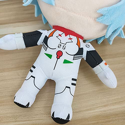 Qianpuren Peluche Rei de 8,6 Pulgadas (22 cm), 1/2 Uds. Peluche Ayanami Rei, Adorable Felpa Rei Plugsuit para Regalos de Amantes de muñecas de Anime (1 Pieza)