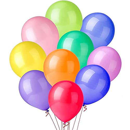 QILZO® 100 unidades Globos de látex Globos de Colores Surtidos 22cm / 8" Biodegradable Fabricado en España, Globos para Fiestas, Bodas, Reuniones, Cumpleaños, Bautizos, Photocall, Decoración