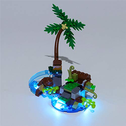 QJXF Juego De Luces USB Compatible con Lego Mundo Jurásico Baryonyx Face-Off La Búsqueda del Tesoro Set 75935, Juego De Luces LED para Los Bloques De Construcción De Modelos (No Incluido Modelo)