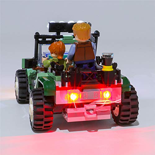 QJXF Juego De Luces USB Compatible con Lego Mundo Jurásico Baryonyx Face-Off La Búsqueda del Tesoro Set 75935, Juego De Luces LED para Los Bloques De Construcción De Modelos (No Incluido Modelo)