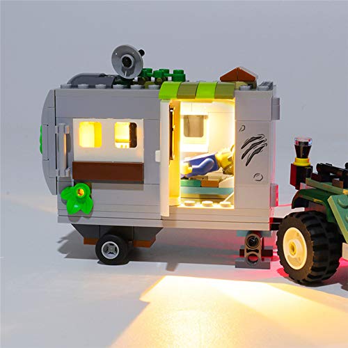 QJXF Juego De Luces USB Compatible con Lego Mundo Jurásico Baryonyx Face-Off La Búsqueda del Tesoro Set 75935, Juego De Luces LED para Los Bloques De Construcción De Modelos (No Incluido Modelo)