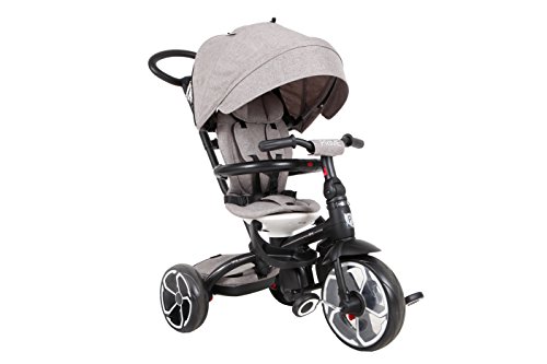 QPLAY - Prime Triciclo evolutivo 3 en 1, Color Gris, QP100.08