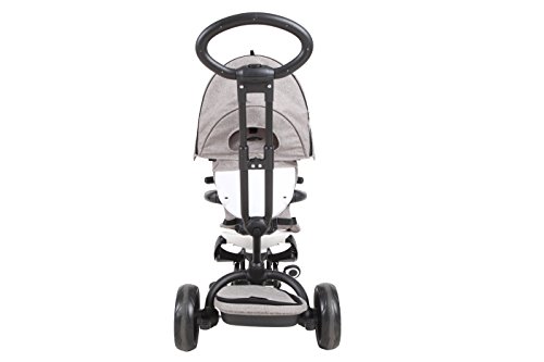 QPLAY Triciclo evolutivo Plegable Prime - Gris - De 10 a 36 Meses - Soporta hasta 25 Kg