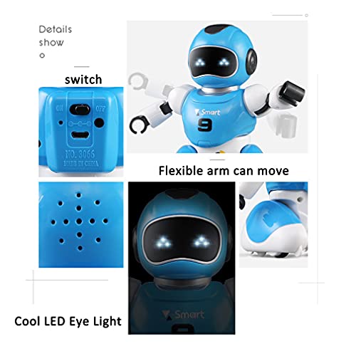 QSYY Robot De Lucha De Fútbol con Control Remoto Eléctrico, Programable para Cantar Y Bailar con Objetivo, Luz LED, Juguete Interactivo para Niños, Regalo