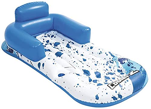 Queta Colchoneta Piscina, Hamaca Flotante Cama de Agua Flotador Tumbona Inflable del Agua Flotante Colchoneta para el Partido de la Piscina de la Playa, Hamaca de Agua 161×84cm