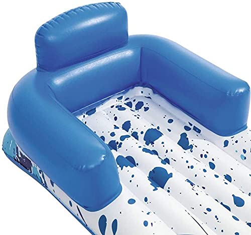 Queta Colchoneta Piscina, Hamaca Flotante Cama de Agua Flotador Tumbona Inflable del Agua Flotante Colchoneta para el Partido de la Piscina de la Playa, Hamaca de Agua 161×84cm