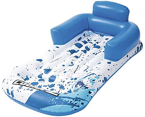 Queta Colchoneta Piscina, Hamaca Flotante Cama de Agua Flotador Tumbona Inflable del Agua Flotante Colchoneta para el Partido de la Piscina de la Playa, Hamaca de Agua 161×84cm