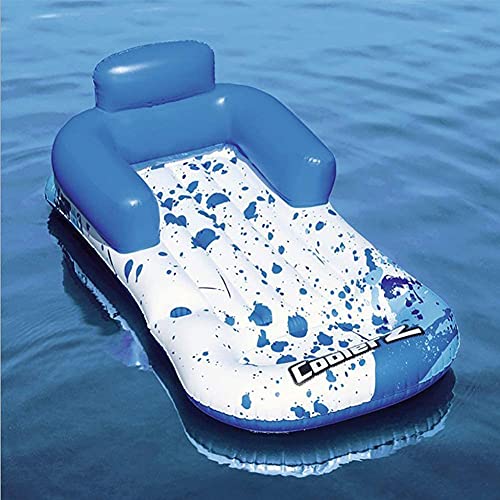 Queta Colchoneta Piscina, Hamaca Flotante Cama de Agua Flotador Tumbona Inflable del Agua Flotante Colchoneta para el Partido de la Piscina de la Playa, Hamaca de Agua 161×84cm