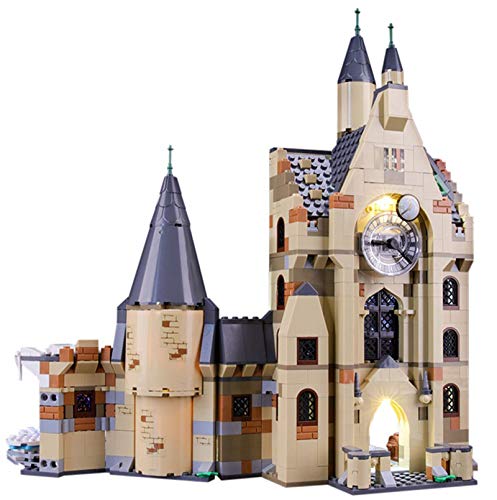 QZPM Conjunto De Luces (Torre del Reloj De Harry Potter Hogwarts) Modelo De Construcción De Bloques, Kit De Luz LED Compatible con Lego 75948 (NO Incluido En El Modelo)