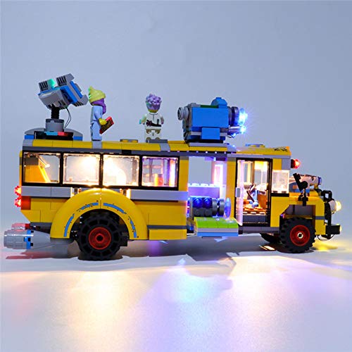 QZPM Juego De Luces USB Compatible con Lego Ocultos Lado Paranormal Intercepción De Autobuses 70423, Juego De Luces LED para Los Bloques De Construcción De Modelos (No Incluido Modelo)