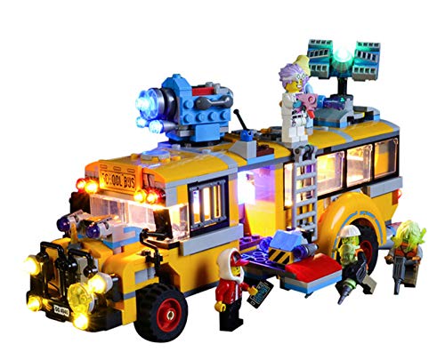 QZPM Juego De Luces USB Compatible con Lego Ocultos Lado Paranormal Intercepción De Autobuses 70423, Juego De Luces LED para Los Bloques De Construcción De Modelos (No Incluido Modelo)