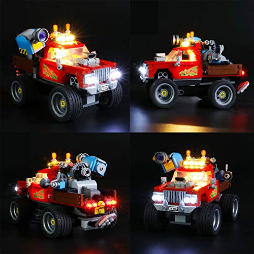 QZPM Kit De Iluminación Led para Lego Hidden Side Camión Acrobático De El Fuego Compatible con Ladrillos De Construcción Lego Modelo 70421, Juego De Legos No Incluido