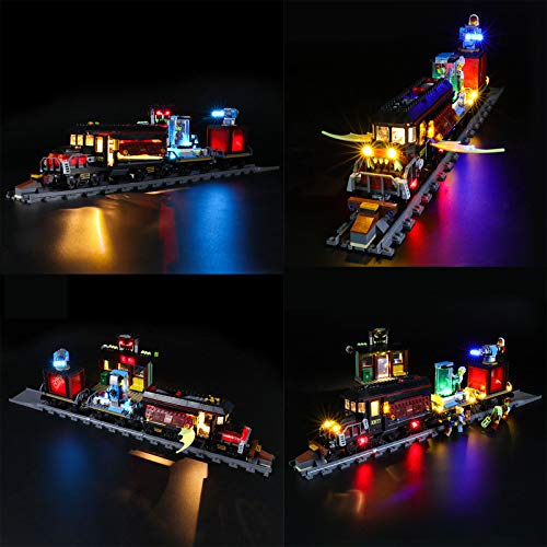 QZPM Kit De Iluminación Led para Lego Hidden Side Expreso Fantasma, Compatible con Ladrillos De Construcción Lego Modelo 70424(Juego De Legos No Incluido)