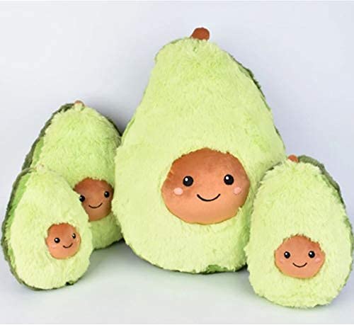 RAINBEAN Lindo Juguete de Almohada de Felpa de Aguacate de Varios tamaños, Juguete de Peluche para niños. Aguacate Peluche (11.81IN/30CM)