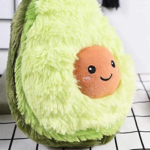 RAINBEAN Lindo Juguete de Almohada de Felpa de Aguacate de Varios tamaños, Juguete de Peluche para niños. Aguacate Peluche (11.81IN/30CM)