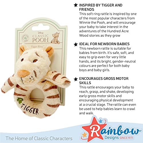 Rainbow Designs Winnie the Pooh Tigger Sonajero - Regalo oficial de Disney para recién nacidos