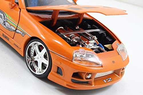 RÁPIDO Y Furious 1995 Toyota Supra 1:24 Escala Die-Cast Replica Car