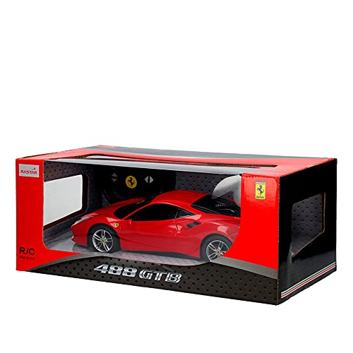 Rastar - Coche radiocontrol Ferrari 488 GTB, Ecala 1:14 (41249) , color/modelo surtido