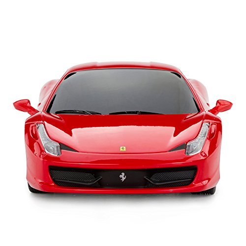 RASTAR Coche teledirigido Ferrari, 1:24 Ferrari 458 Italia coche teledirigido, juguete rojo Ferrari