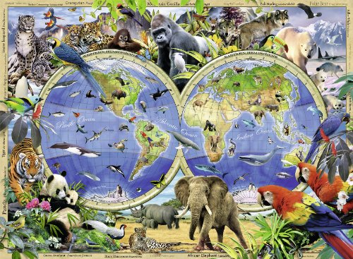 Ravensburger - Animales Salvajes, Puzzle de 300 Piezas XXL (13173 0)