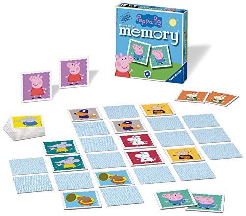 Ravensburger Peppa Pig-Mini memoria para niños a partir de 3 años clásico a juego de pares, 0 (21376) , color/modelo surtido